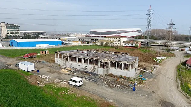 Tekkeköy'de Osmanlı Hamamı inşaatı devam ediyor