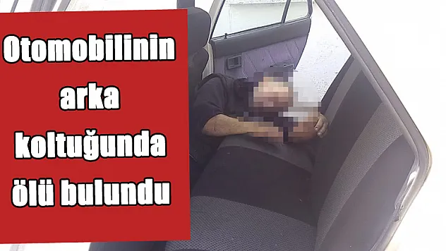 Otomobilinin arka koltuğunda ölü bulundu 