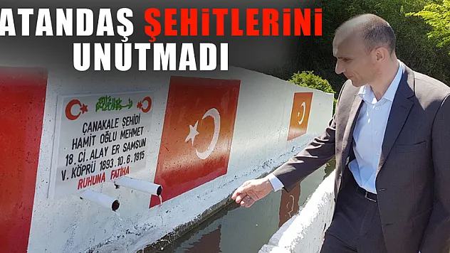 Vatandaş şehitlerini unutmadı 