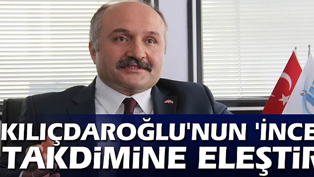 MHP'li Usta'dan, Kılıçdaroğlu'nun 'İnce' takdimine eleştiri