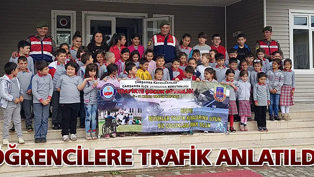 Öğrencilere trafik anlatıldı