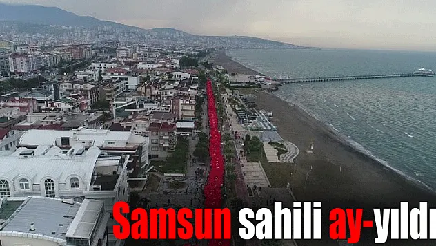 Samsun sahili ay-yıldız