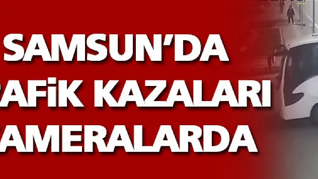  Samsun'da trafik kazaları şehir polis kamerasında 