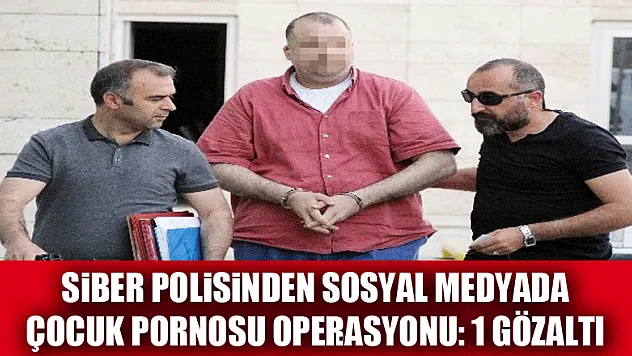Siber polisinden sosyal medyada çocuk pornosu operasyonu: 1 gözaltı