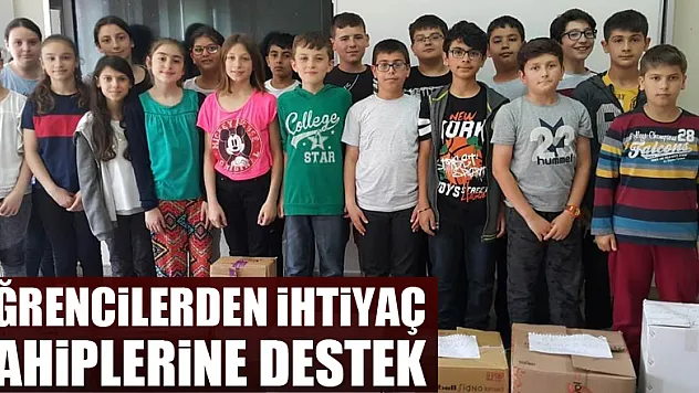 Öğrencilerden ihtiyaç sahiplerine destek