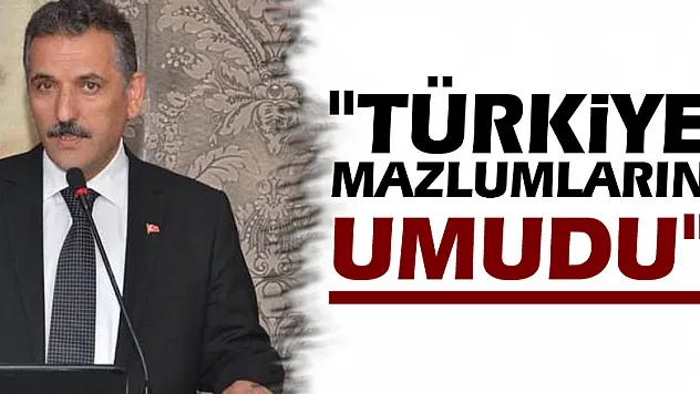 Vali Kaymak: 'Türkiye mazlumların umudu'