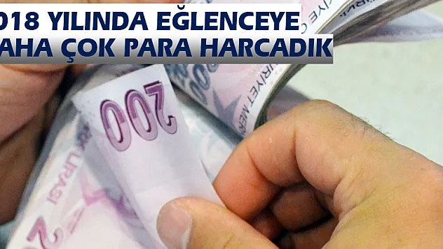 2018 yılında eğlenceye daha çok para harcadık