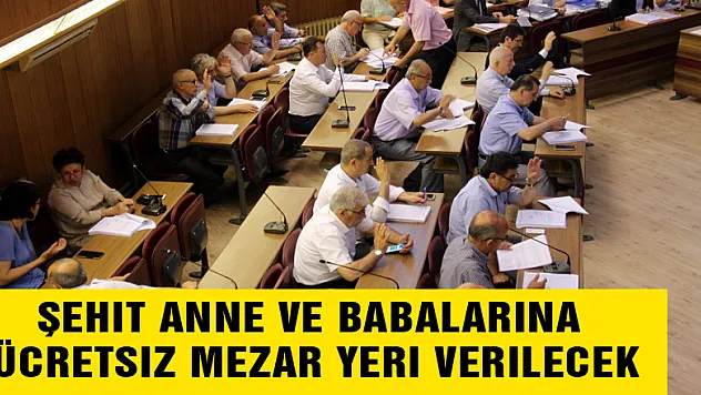 Şehit anne ve babalarına ücretsiz mezar yeri verilecek 