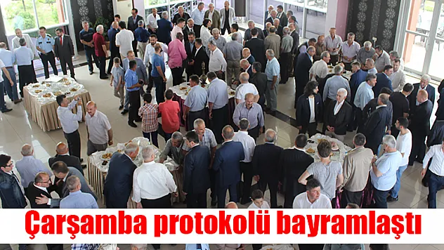 Çarşamba protokolü bayramlaştı