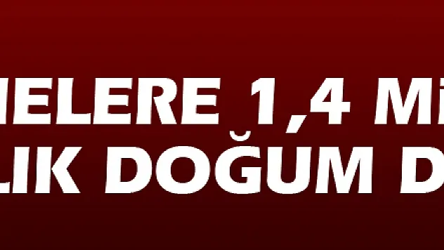 Annelere 1,4 Milyar Liralık Doğum Desteği