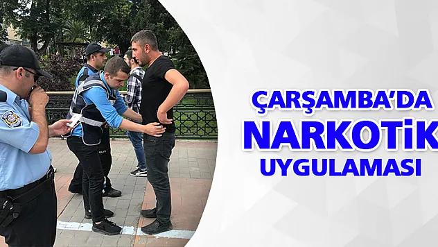 Çarşamba'da Narkotik Uygulaması