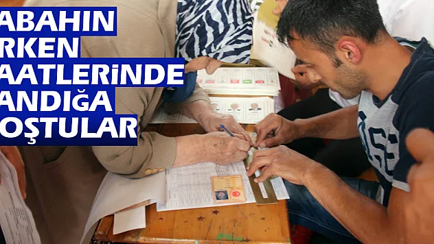 Sabahın erken saatlerinde sandığa koştular