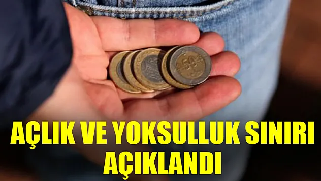 Açlık ve Yoksulluk sınırı açıklandı