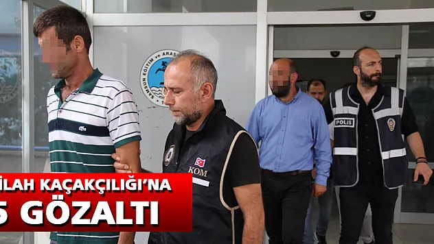 Samsun'da silah kaçakçılığı operasyonu: 5 gözaltı