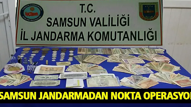 Samsun Jandarmadan Nokta Operasyon