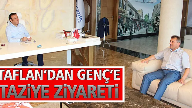 Taflan'dan Genç'e taziye ziyareti
