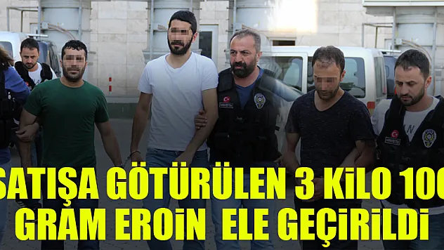 Ankara'ya satışa götürülen 3 kilo 100 gram eroin Samsun'da ele geçti 