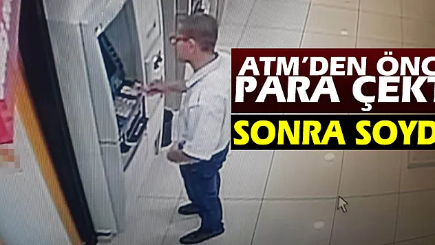 Önce para çekip sonra ATM'yi soyunca yakayı ele verdi
