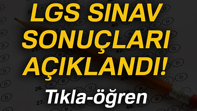 Ortaöğretim kurumlarına yerleştirme sonuçları açıklandı!