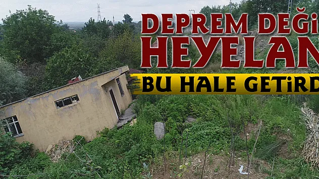 Deprem değil heyelan bu hale getirdi