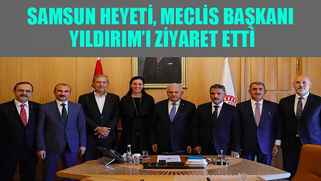 Samsun heyeti, Meclis Başkanı Yıldırım'ı ziyaret etti 