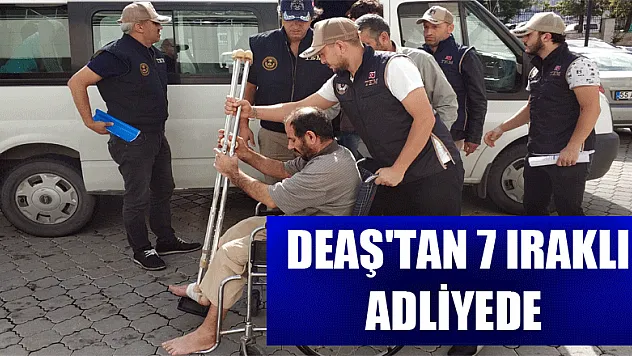 Samsun'da DEAŞ'tan 7 Iraklı adliyede 