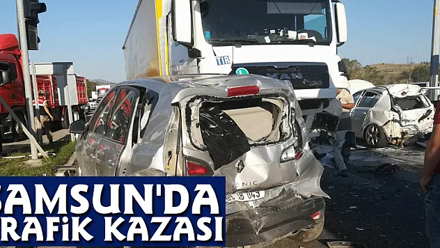 Samsun'da trafik kazası: 8 yaralı