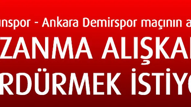 Samsunspor - Ankara Demirspor maçının ardından 