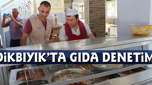 Dikbıyık'ta gıda denetimi