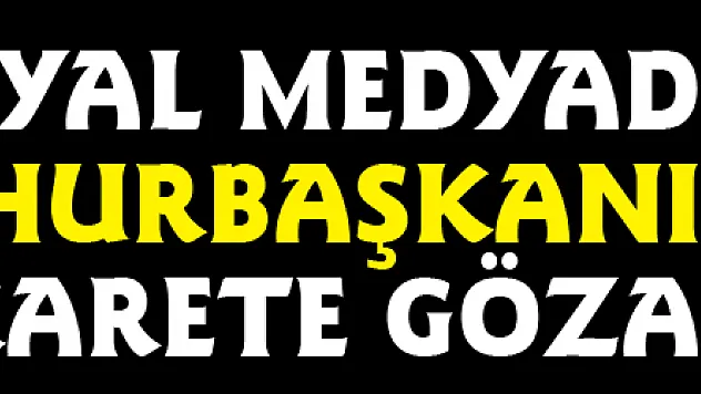 Sosyal medyada Cumhurbaşkanı'na hakarete gözaltı