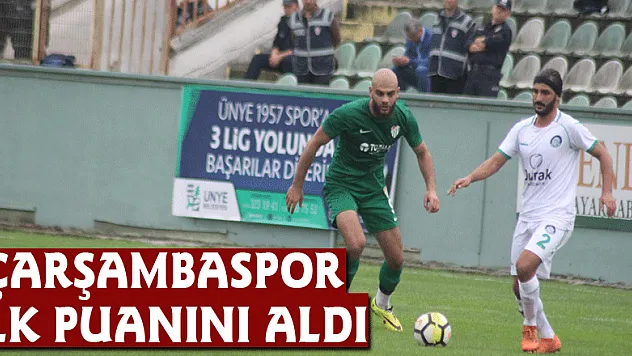 Çarşambaspor ilk puanını aldı