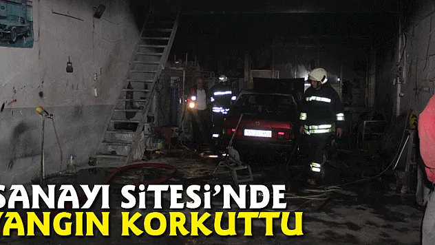 Sanayi Sitesi'nde yangın korkuttu