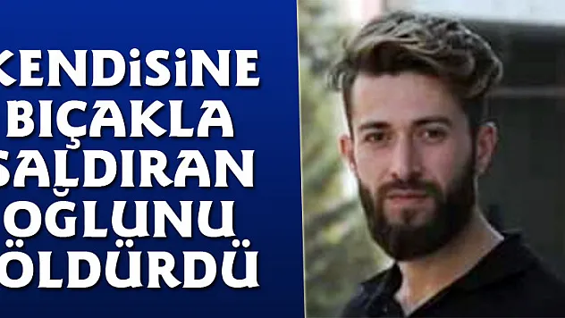 Kendisine bıçakla saldıran oğlunu öldürdü