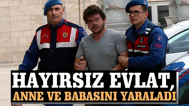 Hayırsız evlat, anne ve babasını yaraladı