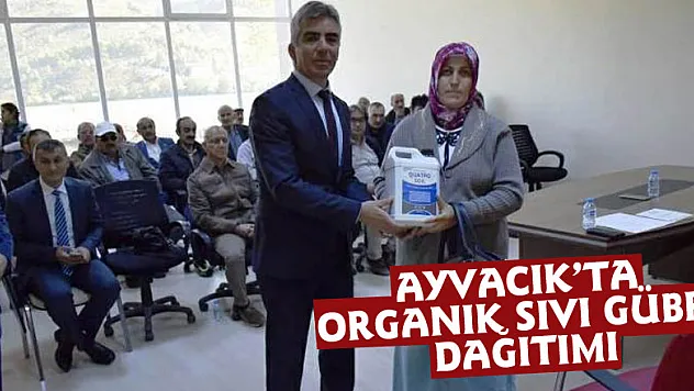 Ayvacık'ta Organik Sıvı Gübre Dağıtımı