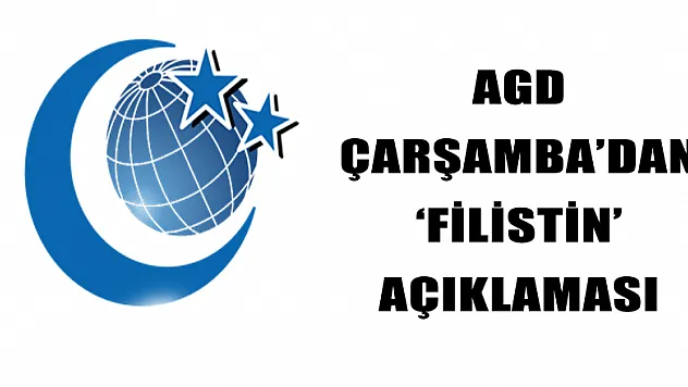 AGD ÇARŞAMBA'DAN 'FİLİSTİN' AÇIKLAMASI
