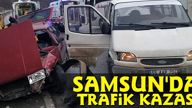 Samsun'da trafik kazası: 6 yaralı