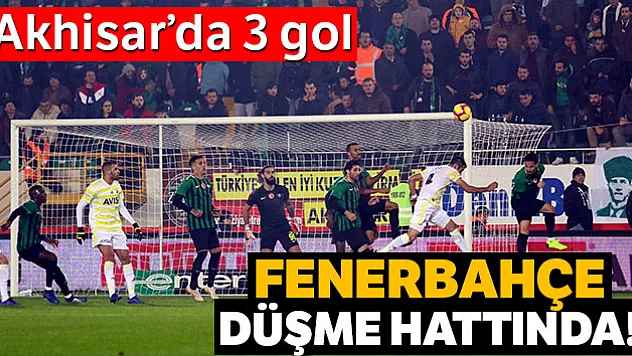 Tarihi tablo! Fenerbahçe dibi gördü