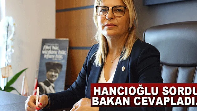 Hancıoğlu sordu bakan cevapladı…