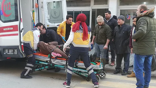 Bafra'da kaza: 1 yaralı 