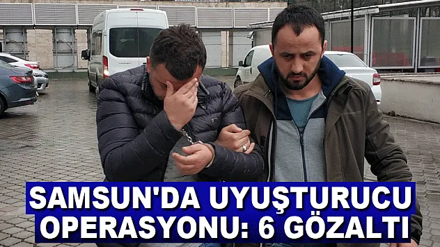 Samsun'da uyuşturucu operasyonu: 6 gözaltı