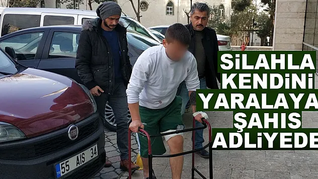 Silahla kendini yaralayan şahıs adliyede