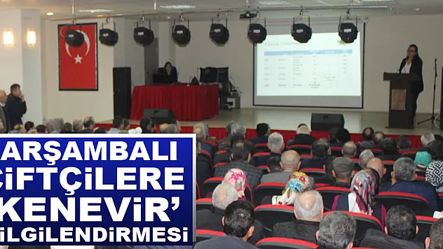 Çarşambalı çiftçilere 'kenevir' bilgilendirmesi
