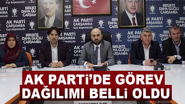 AK Parti'de görev dağılımı belli oldu