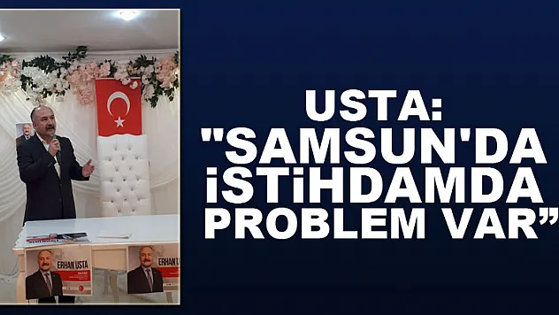 Usta: 'Samsun'da istihdamda problem var'