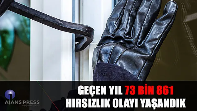 GEÇEN YIL 73 BİN 861 HIRSIZLIK OLAYI YAŞADIK