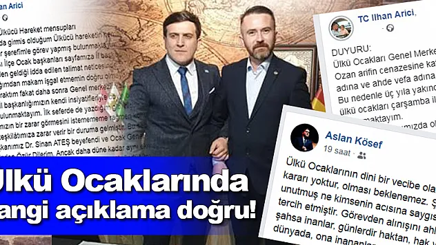 Ülkü Ocaklarında hangi açıklama doğru!?