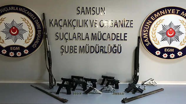 Samsun'da silah kaçakçılığı operasyonu: 4 gözaltı 