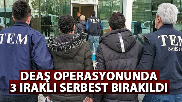 DEAŞ operasyonunda 3 Iraklı serbest bırakıldı