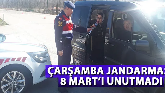 Çarşamba Jandarması 8 Mart'ı unutmadı